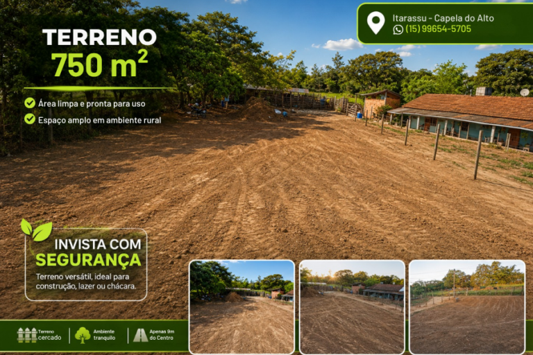 Terreno 750m²