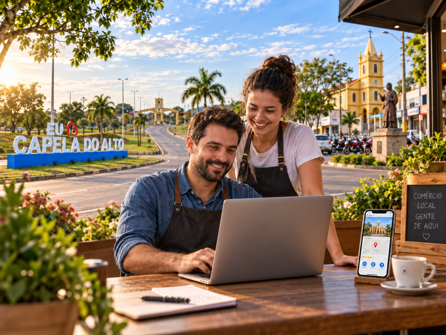Negócios locais de Capela do Alto conectados à presença digital