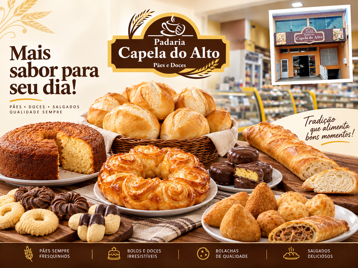 Panificação da Padaria Capela do Alto